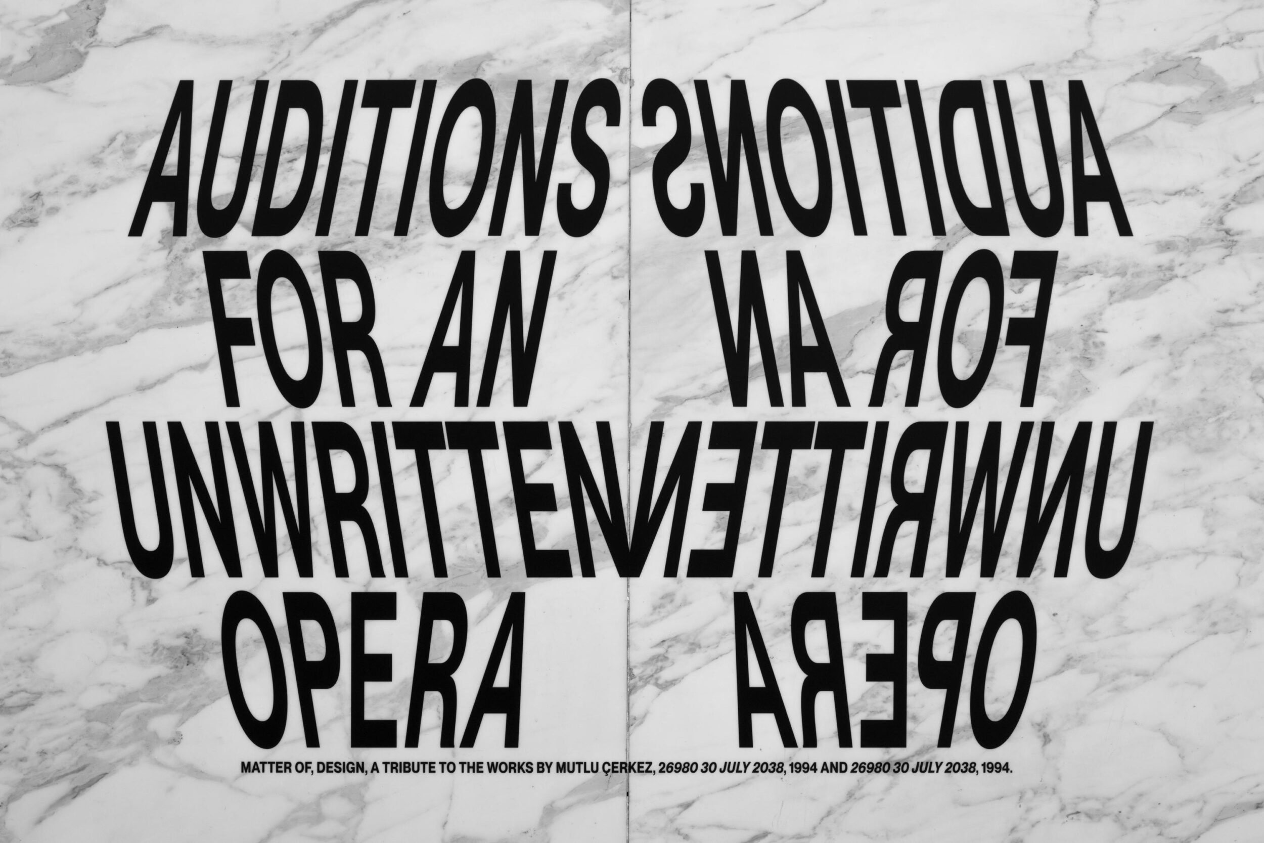 Matter Of: Auditions For An Unwritten Opera